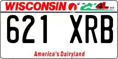 WI license plate 621XRB