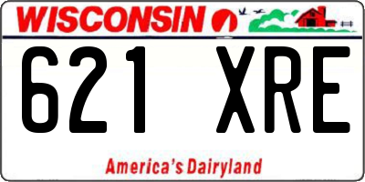 WI license plate 621XRE