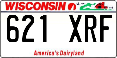 WI license plate 621XRF