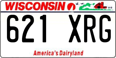 WI license plate 621XRG