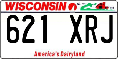 WI license plate 621XRJ