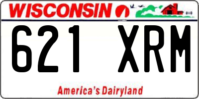WI license plate 621XRM