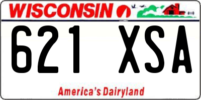 WI license plate 621XSA