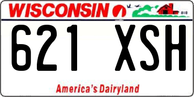 WI license plate 621XSH
