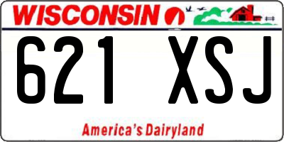 WI license plate 621XSJ