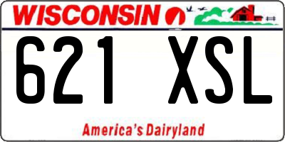 WI license plate 621XSL