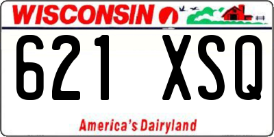 WI license plate 621XSQ