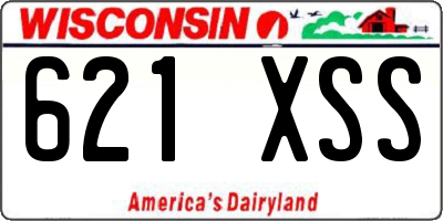 WI license plate 621XSS