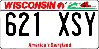 WI license plate 621XSY
