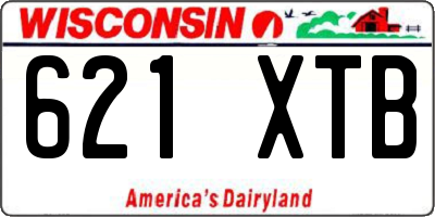 WI license plate 621XTB