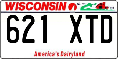 WI license plate 621XTD
