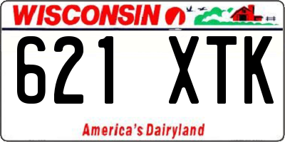 WI license plate 621XTK