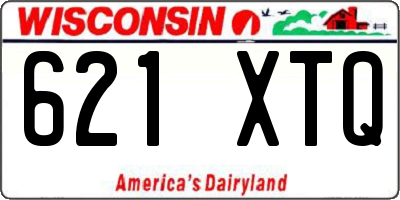 WI license plate 621XTQ