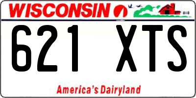 WI license plate 621XTS
