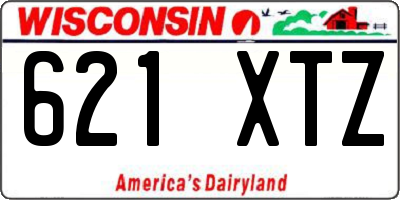 WI license plate 621XTZ