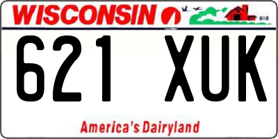 WI license plate 621XUK