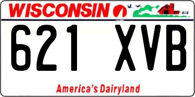 WI license plate 621XVB