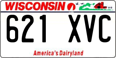 WI license plate 621XVC