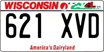WI license plate 621XVD