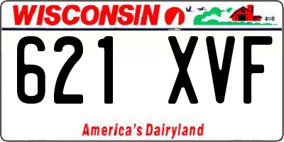 WI license plate 621XVF