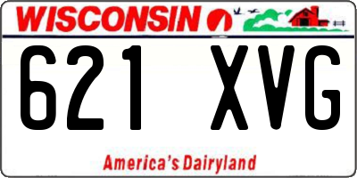 WI license plate 621XVG