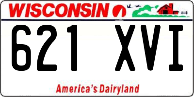WI license plate 621XVI