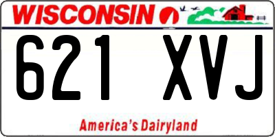 WI license plate 621XVJ