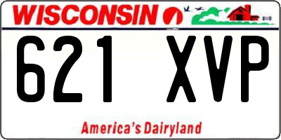 WI license plate 621XVP