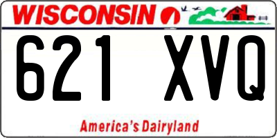 WI license plate 621XVQ