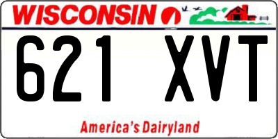 WI license plate 621XVT