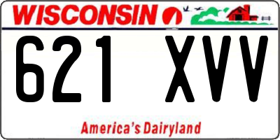 WI license plate 621XVV