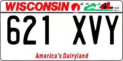 WI license plate 621XVY