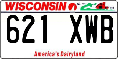 WI license plate 621XWB
