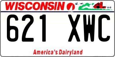 WI license plate 621XWC