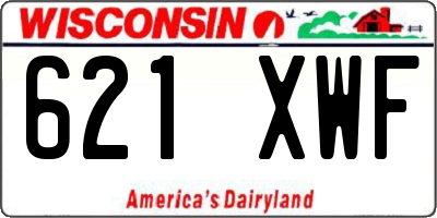WI license plate 621XWF