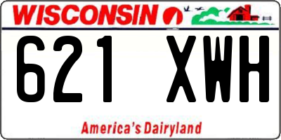WI license plate 621XWH