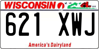 WI license plate 621XWJ