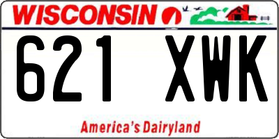 WI license plate 621XWK
