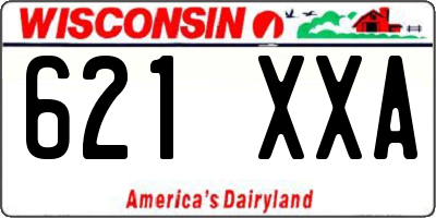 WI license plate 621XXA