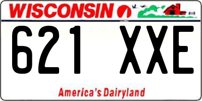 WI license plate 621XXE