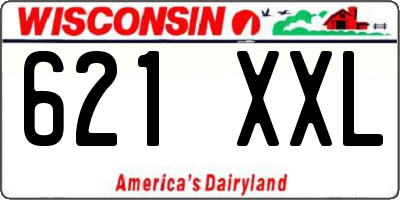 WI license plate 621XXL