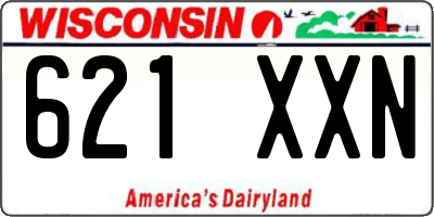 WI license plate 621XXN
