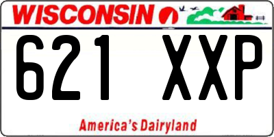 WI license plate 621XXP