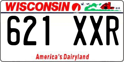 WI license plate 621XXR