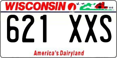 WI license plate 621XXS