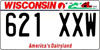 WI license plate 621XXW