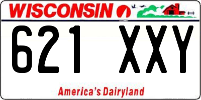 WI license plate 621XXY