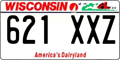 WI license plate 621XXZ