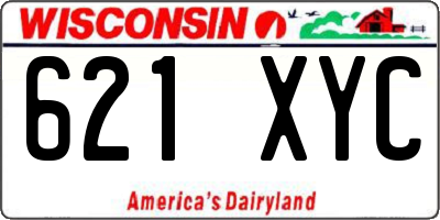 WI license plate 621XYC
