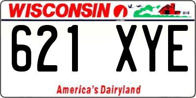 WI license plate 621XYE